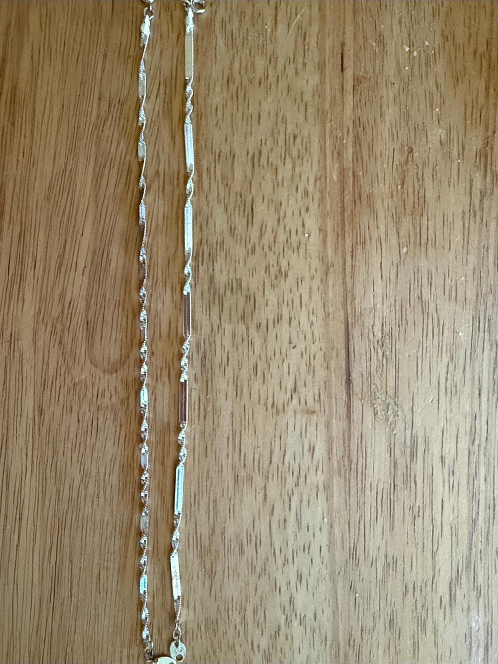 Avon Herringbone Delicate Gold-Tone Twist Link Bracelet set